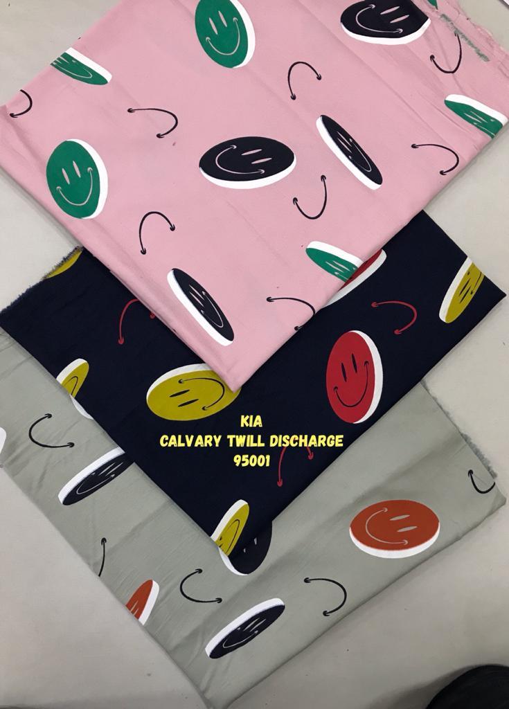 Tear-resistant Discharge Print Twill Shirting Fabric