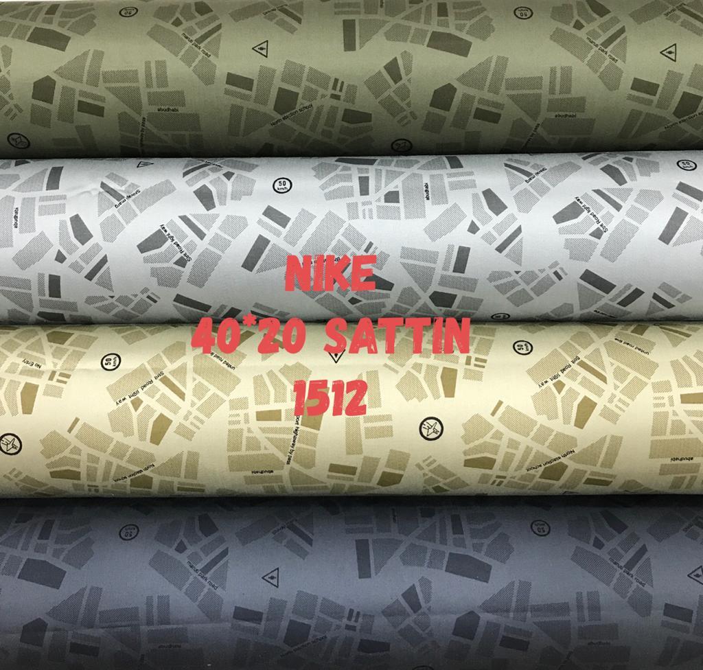 Shinny Lustrous 40*20 Satin Printed Suiting Fabrics