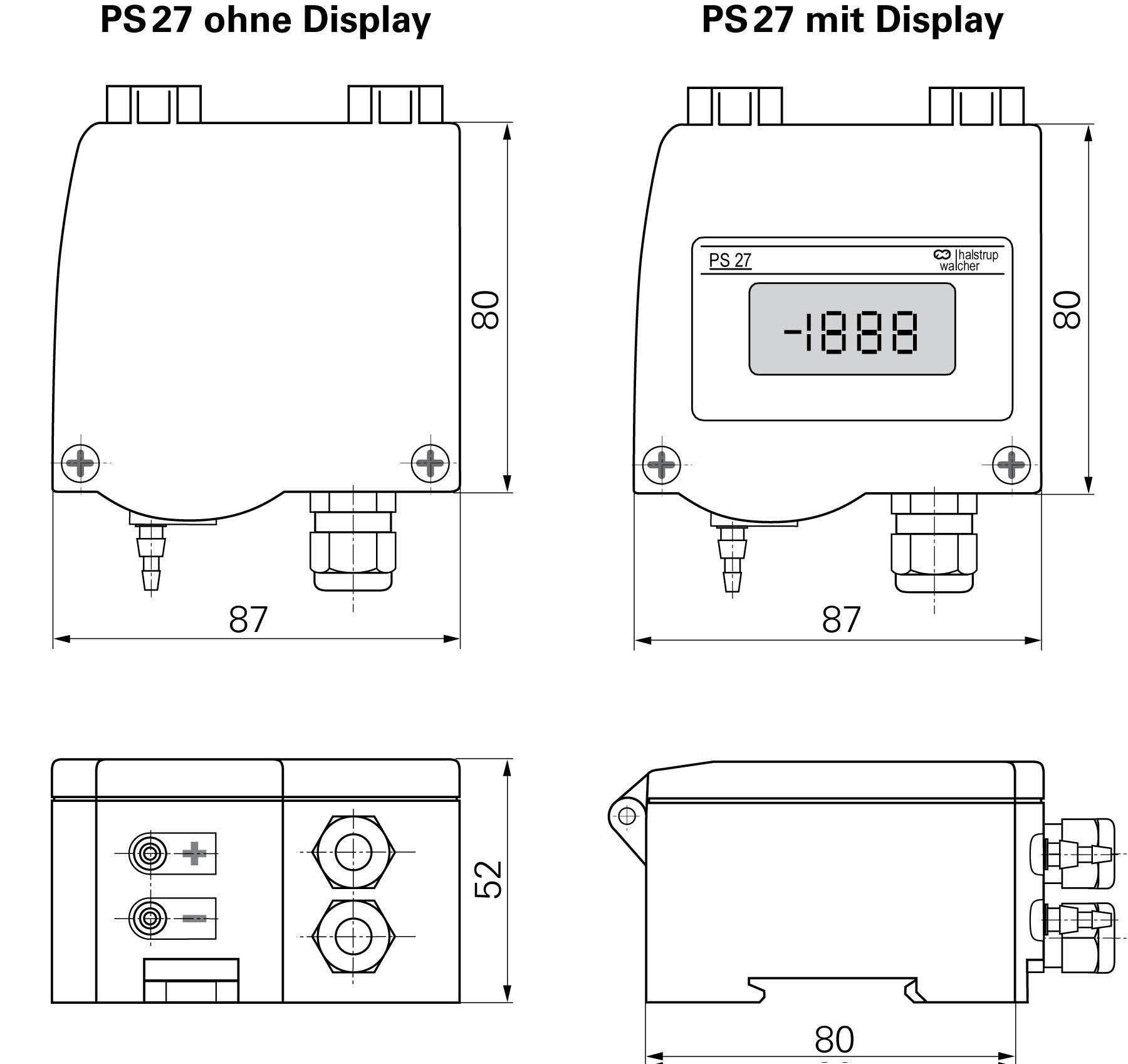 Pressure Transmitter Ps27 Accuracy: +- 2% Of Set Value  %