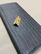 Pure Tussar Silk Striped Woven Running Fabric Length: 1 Meter (M)