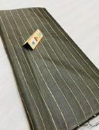 Pure Tussar Silk Striped Woven Running Fabric Length: 1 Meter (M)