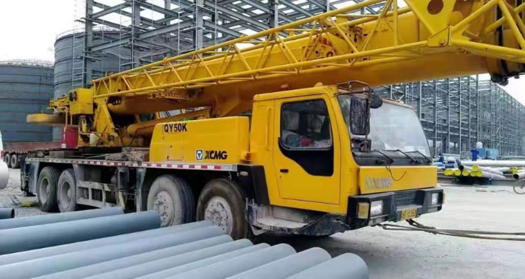 Used 50 Ton Mobile Truck Crane Xcmg50t Application: Storage Yard