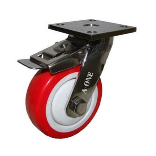 Ss Caster Wheel - Color: Red