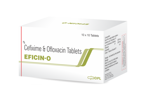 Cefixime+ Ofloxacin Tablet Ingredients: Cifixime +Ofloxacin