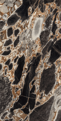 ब्लैक फॉर्मिया ब्राउन 800X1600Mm हाई ग्लॉसी पोर्सिलेन टाइल