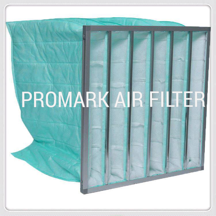 Pocket Filter - Dual Layer Microfine Synthetic Media , 90-95% Efficiency, Merv 14, Moisture Resistant, Electrostatically Enhanced, Gradient Density Fiber Structure, Available In Orange, Green, Yellow