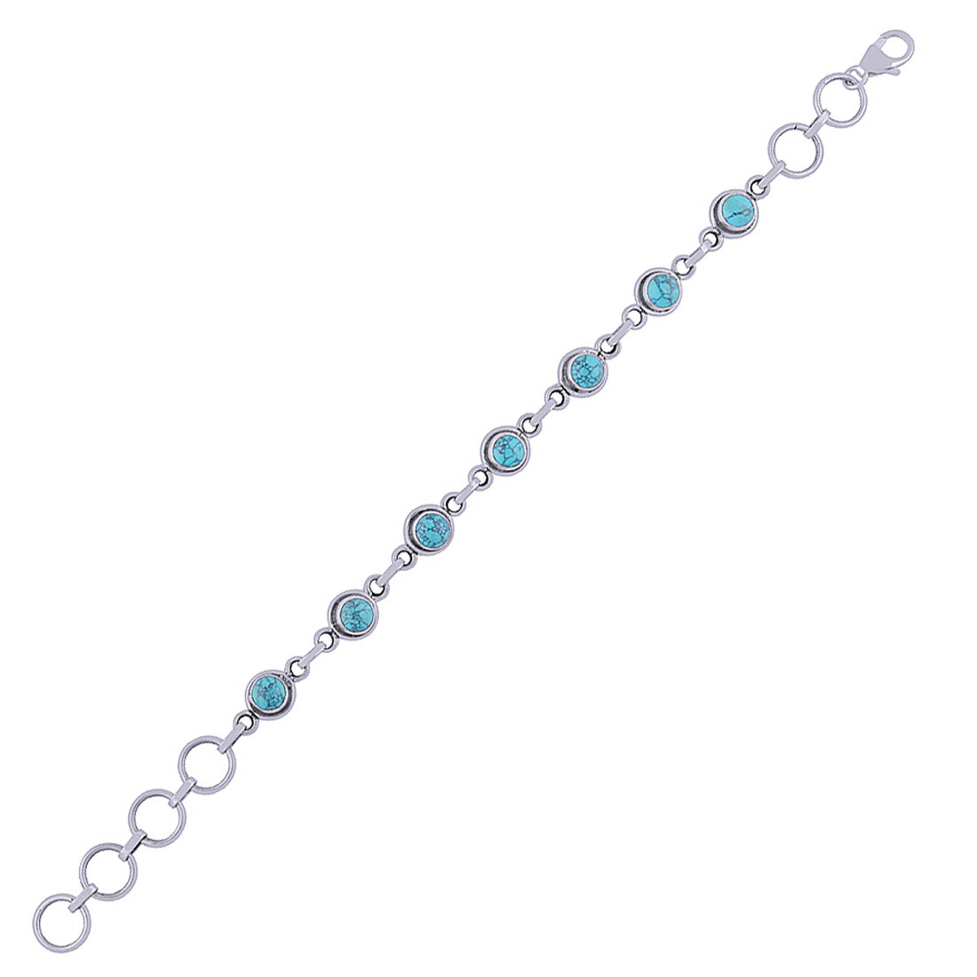 Black Onyx Natural Gemstone Bracelet - 925 Sterling Silver, 7.5 Inch Length X 8 Mm Width, Handmade Classic Design For Men, Women, And Children