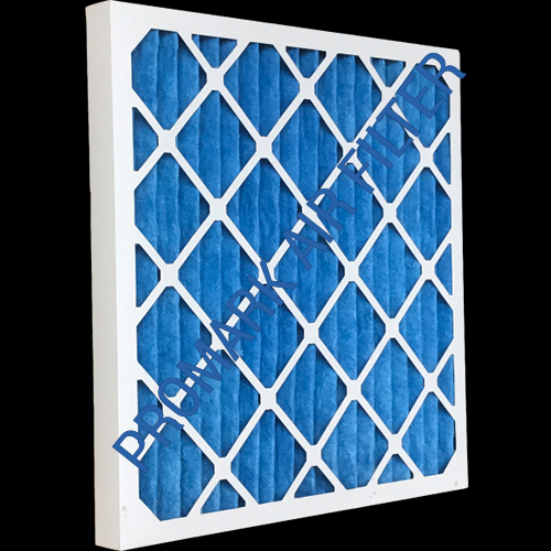 Air Filter - Pleated Synthetic Fiber Custom Size & White Color | Robust Construction Hepa Filter High Dust Holding Capacity Excellent Arrestance Suitable For Commercial & Industrial Applications