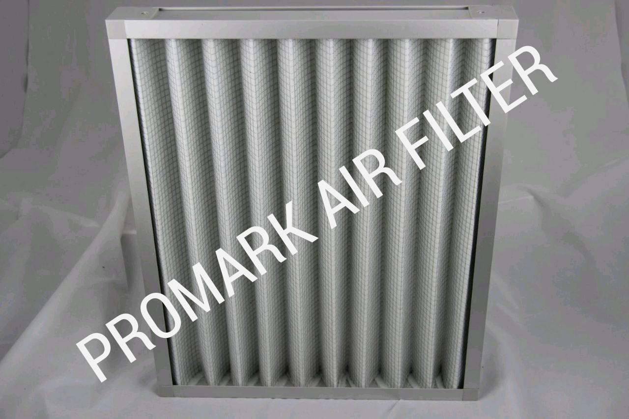 Air Filter - Pleated Synthetic Fiber Custom Size & White Color | Robust Construction Hepa Filter High Dust Holding Capacity Excellent Arrestance Suitable For Commercial & Industrial Applications