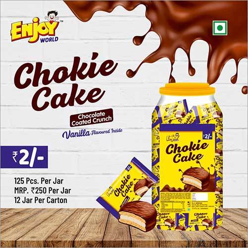 Chokie Cake - Premium Quality Chocolate Delight | Soft-Baked, Chewy, 40 Pieces Per Jar, Chocolate Chips & Buttercream Topping