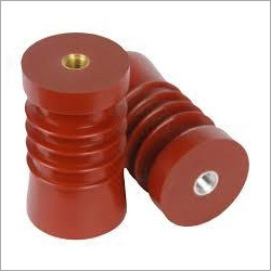 11 KV Epoxy Insulator - Dia 61 x 130 mm, Red Epoxy Material, 650 gm Weight | Ideal for 11 KV Control Panels