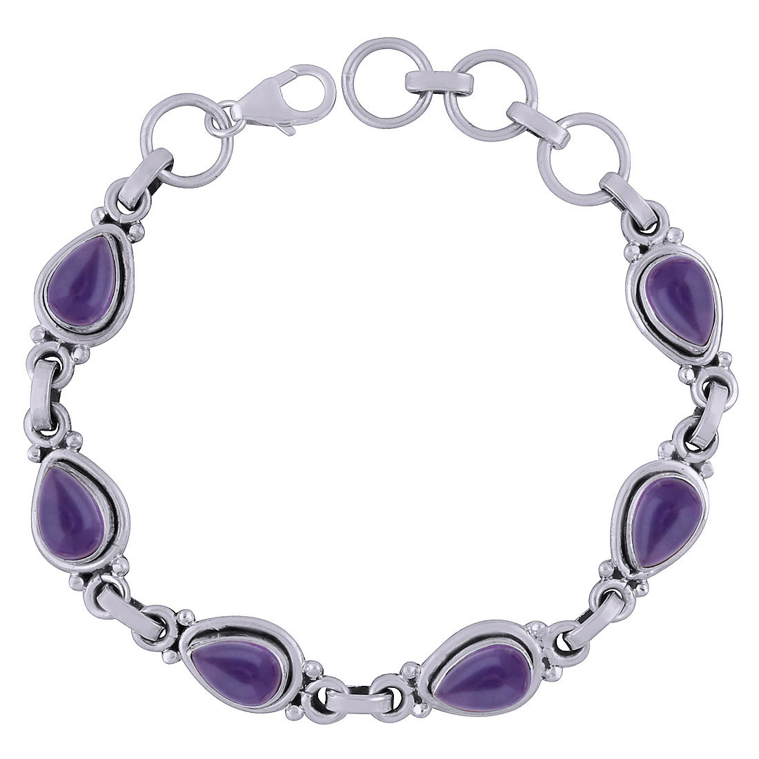 Carnelian Natural Gemstone 925 Sterling Solid Silver Round Cabochon Handmade Bracelet Diameter: Length:7.5 Inch X Width:9 Mm Inch (In)