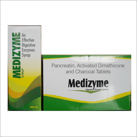 Medizyme Syrup & Tablets Age Group: 18 Plus