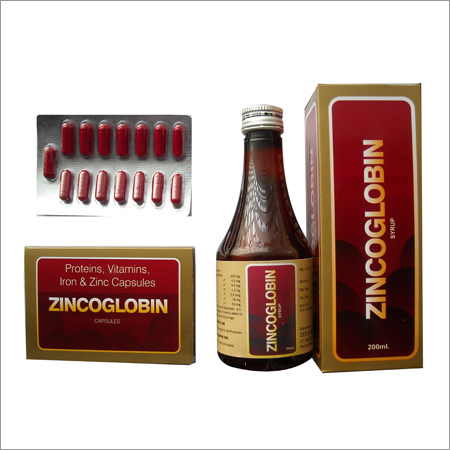 Zincoglobin Syrup & Capsules Age Group: 18 Plus