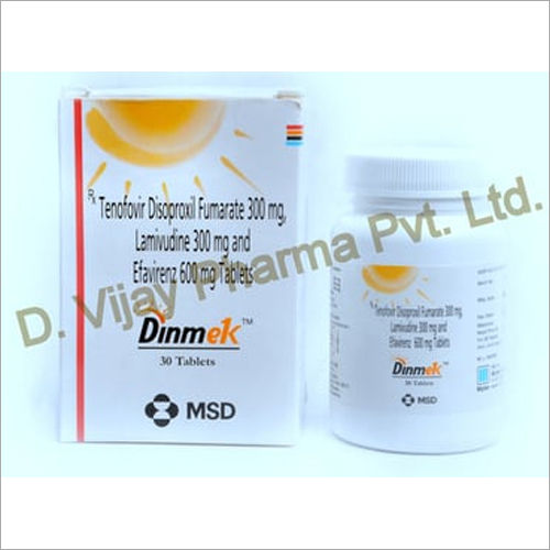 Tenofovir Disoproxil Fumarate 300mg Lamivudine 300mg And Efavirenz 600mg Tablet