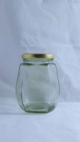 अष्टकोणीय ग्लासवेयर जार