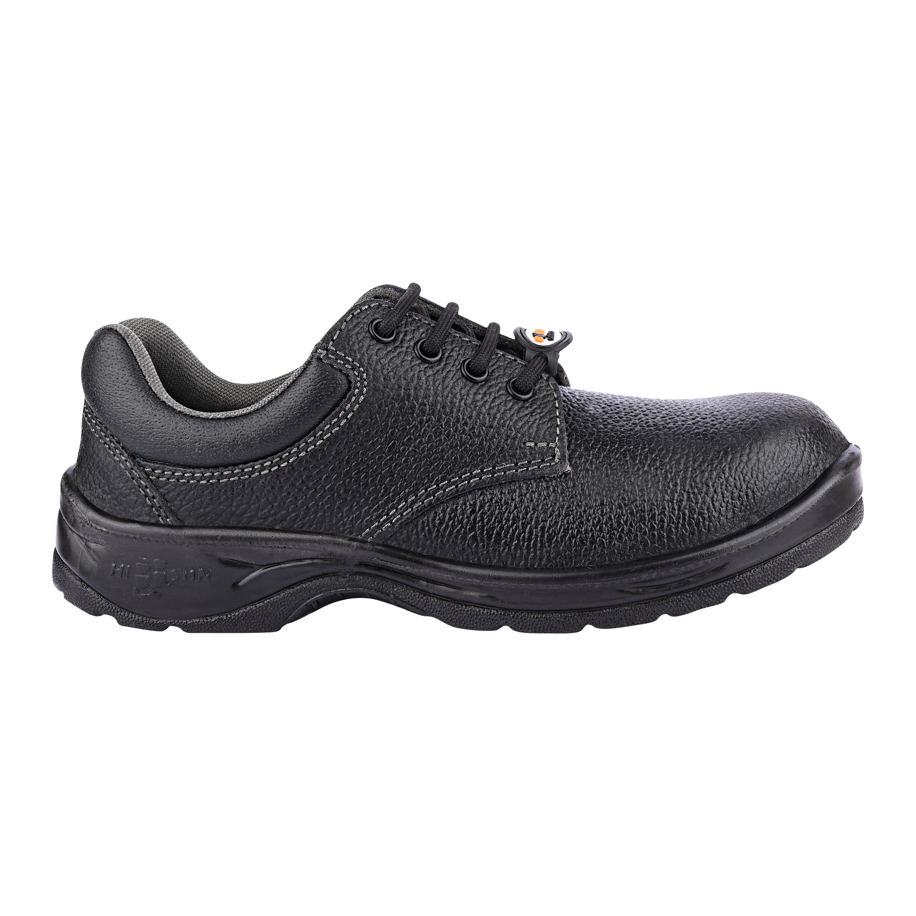 Safety Shoe - Pvc Outsole, Composite Toe Protection | Boys'' Sizes 5 To 10, Black Color, Eva Insole, Lightweight 1 Kg