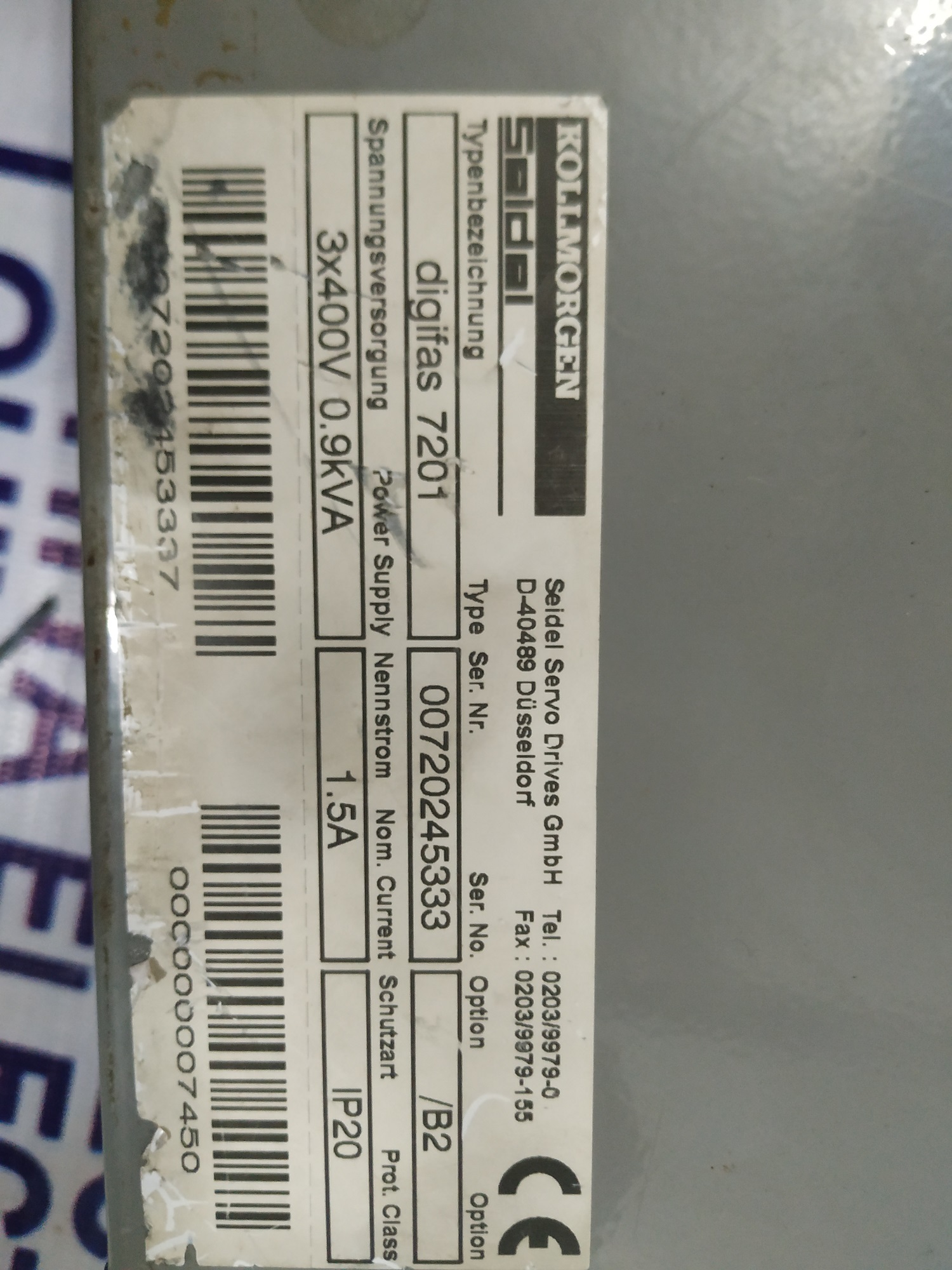 Kollmorgen Servo Drive 00720245333