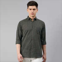 प्रिंटेड मिलेनियल मेन्स ब्लैक कॉटन फुल स्लीव्स शर्ट्स लिंग: पुरुष