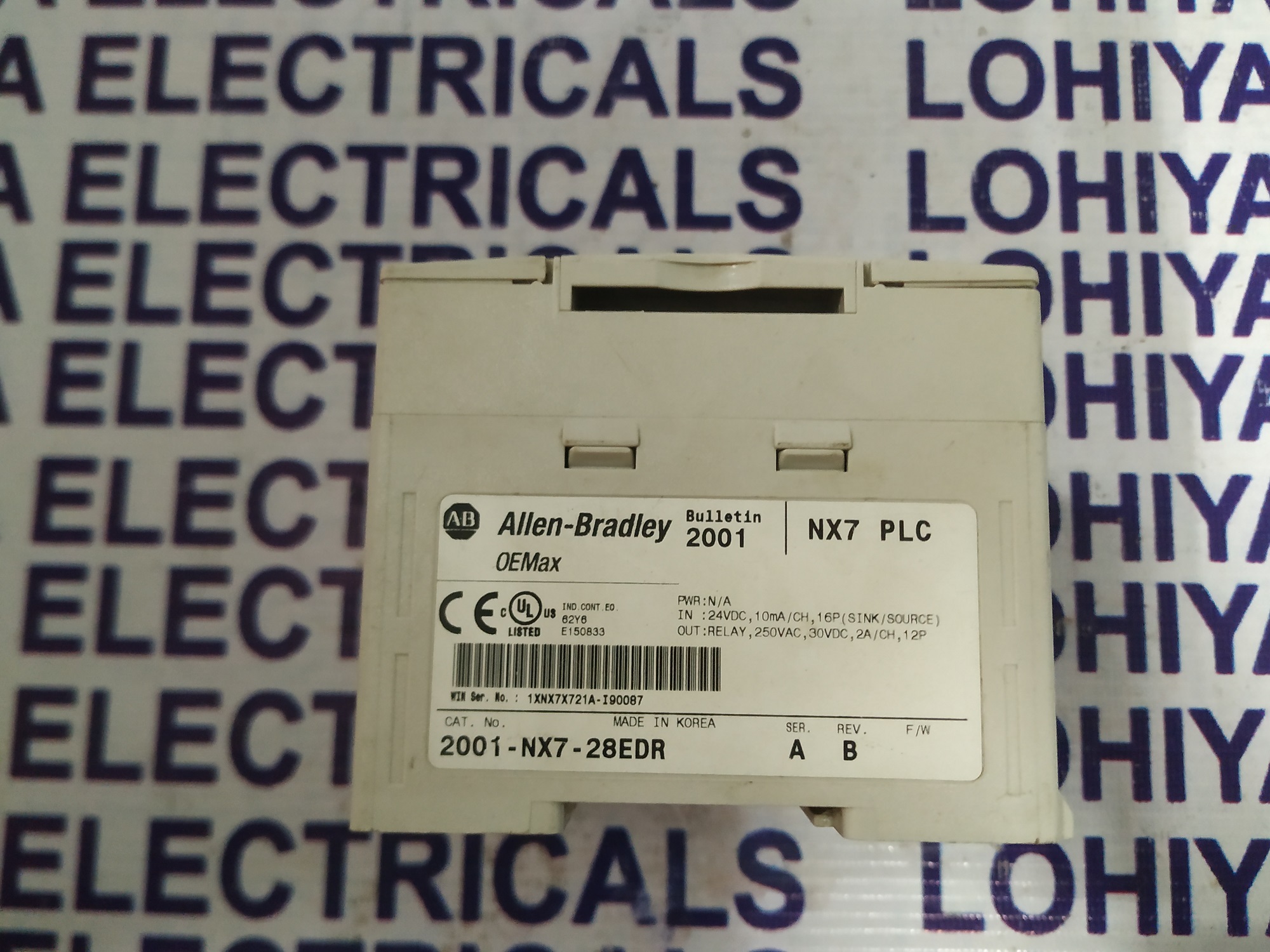 Allen Bradley Nx7 Plc Servo Drive 2001-nx7-28edr