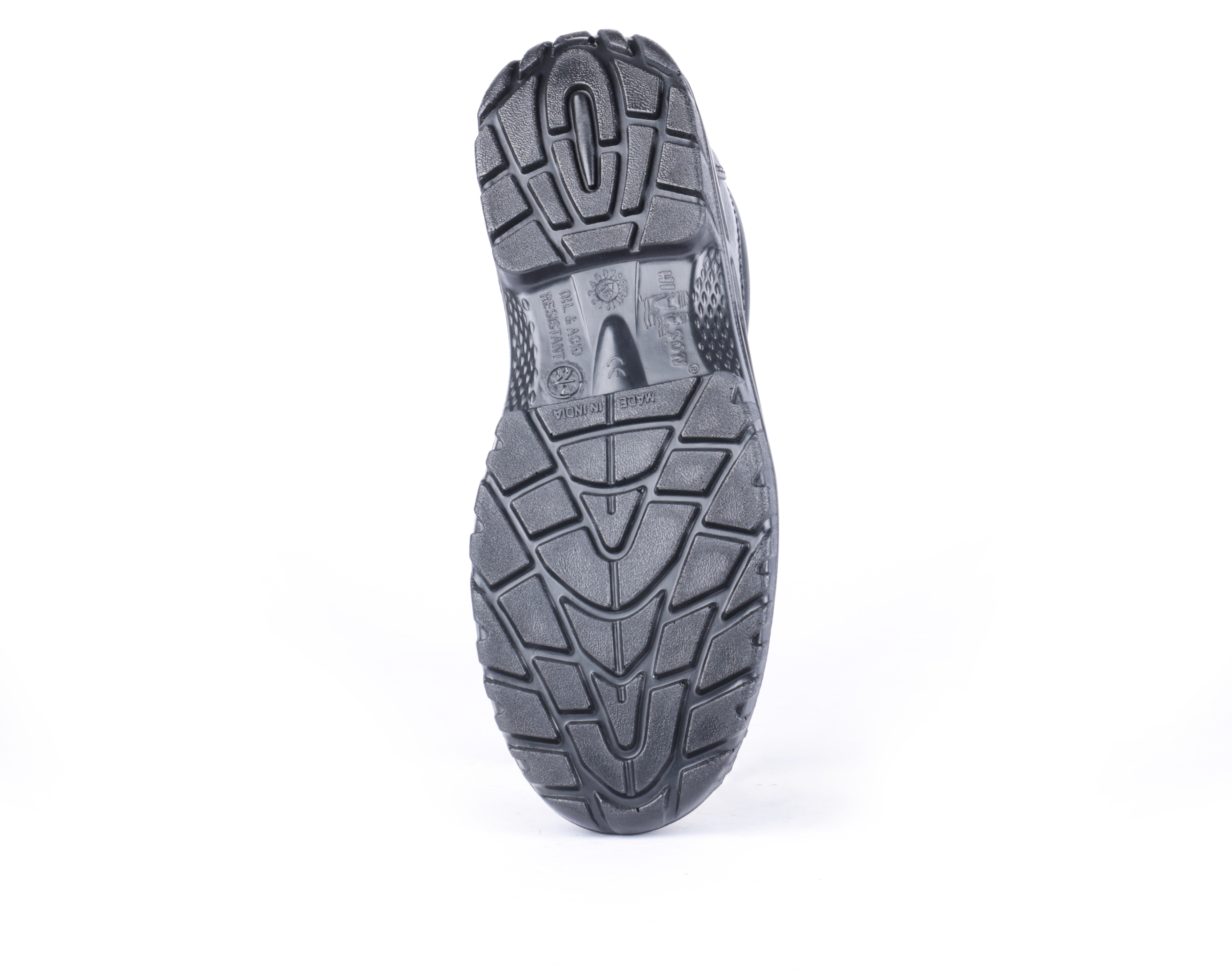 Hillson Argo Safety Shoe - Pu Sole, Size 5-11, Black Color | Steel Toe, Lace Style, Pu Insole And Outsole
