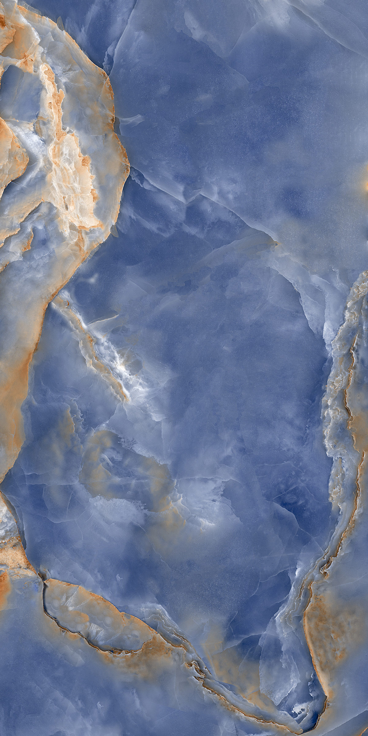 Onux Blue 800x1600mm High Glossy Porcelain Tile Moisture Content: Na