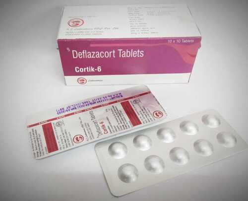 Deflazacort Tablets - 6 MG | Allergy and Inflammatory Condition Relief for All Age Groups, 10 Tablets