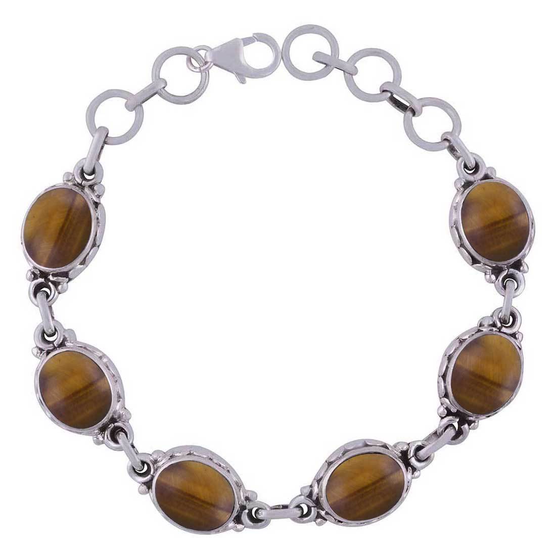 Black Onyx Natural Gemstone 925 Sterling Solid Silver Oval Cabochon Handmade Bracelet Diameter: Length:8 Inch X Width:11 Mm Inch (In)