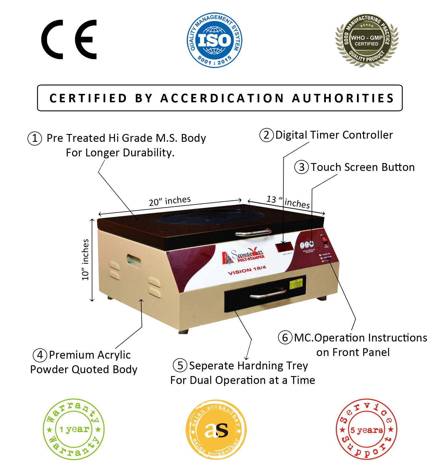 Stamp Making Machine - High Precision Metal Build | Customizable Designs, User-friendly Interface, Fast Production Speed