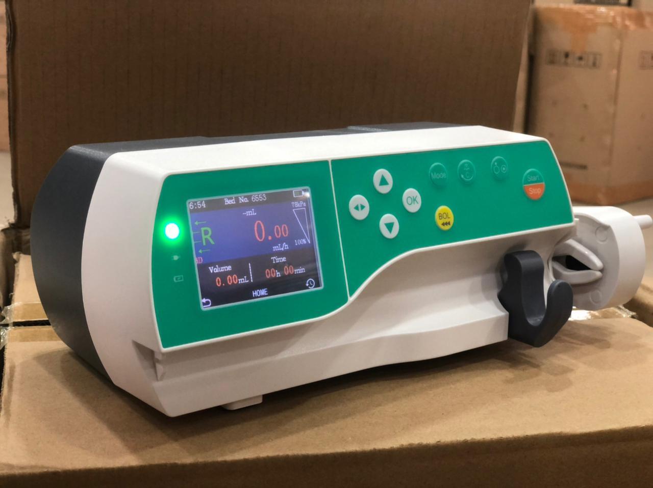 Syringe Pump With Drug Library Color Code: White