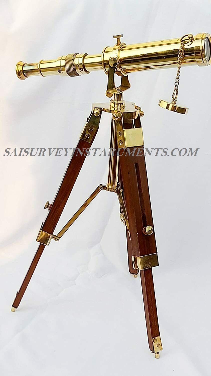 Antique Handmade 10 Inch Brass Telescope Focus Range: Mini Millimeter (Mm)