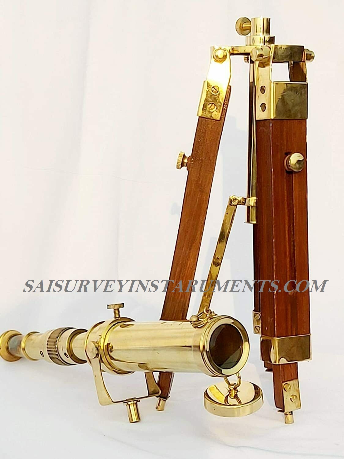 Antique Handmade 10 Inch Brass Telescope Focus Range: Mini Millimeter (Mm)