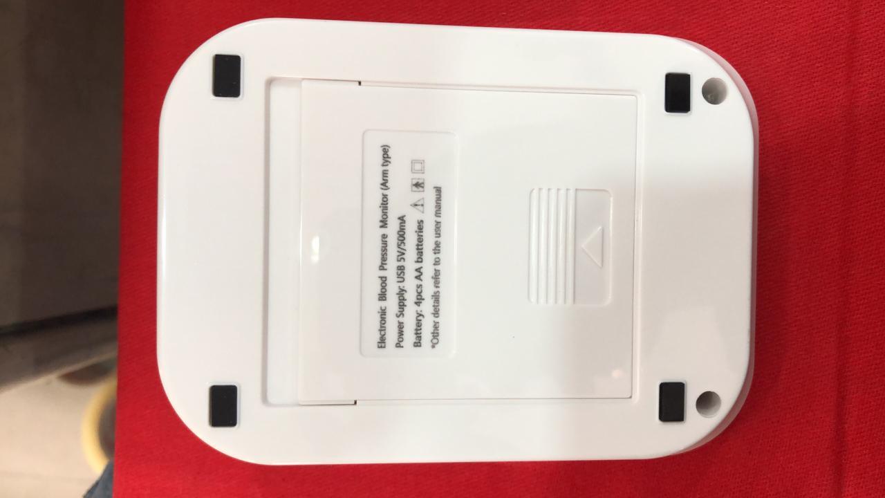 Digital Blood Pressure Machine - Abs Material, 125x147x61mm | Voice Prompt, Lcd Display, Accurate Oscillometric Method, Automatic Pressurization, 20-299mmhg Range, Pulse Rate 40-200/min, Backlit Red Display, Lightweight 450g