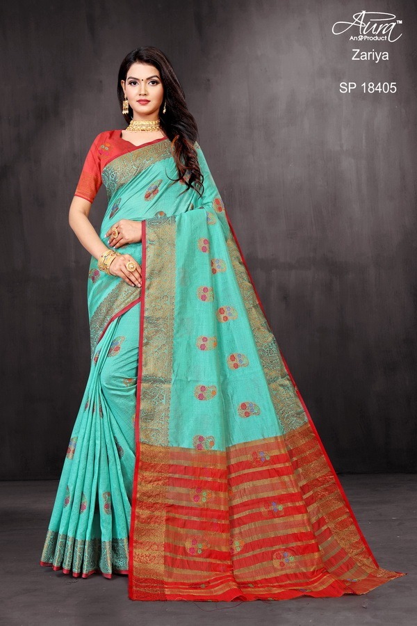 Digital Printed Saree - Zariya Fabric, Multi-color, Party Wear Style - Fancy Design For All Seasons