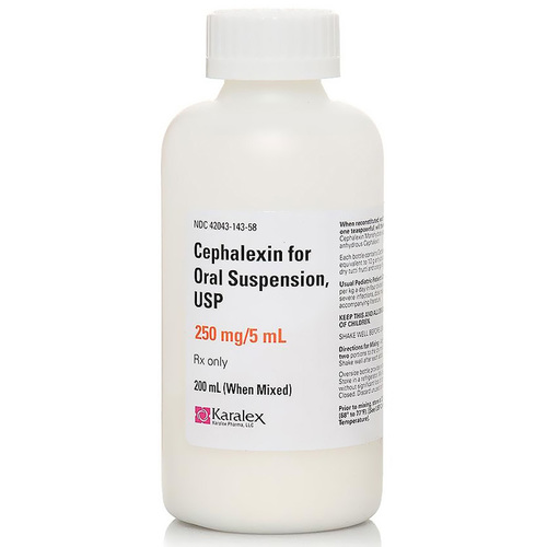 ओरल सस्पेंशन के लिए लिक्विड सेफैलेक्सिन
