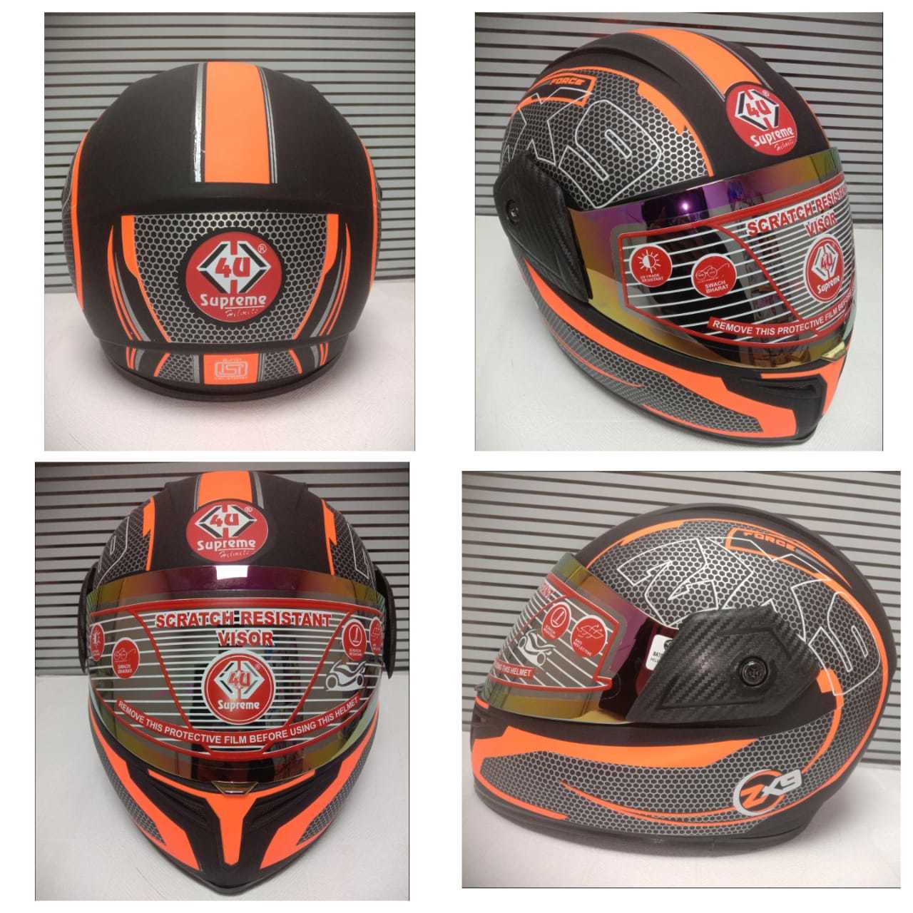 Zx-9 Pro Dx With Mirror Visor - Color: Mt.black