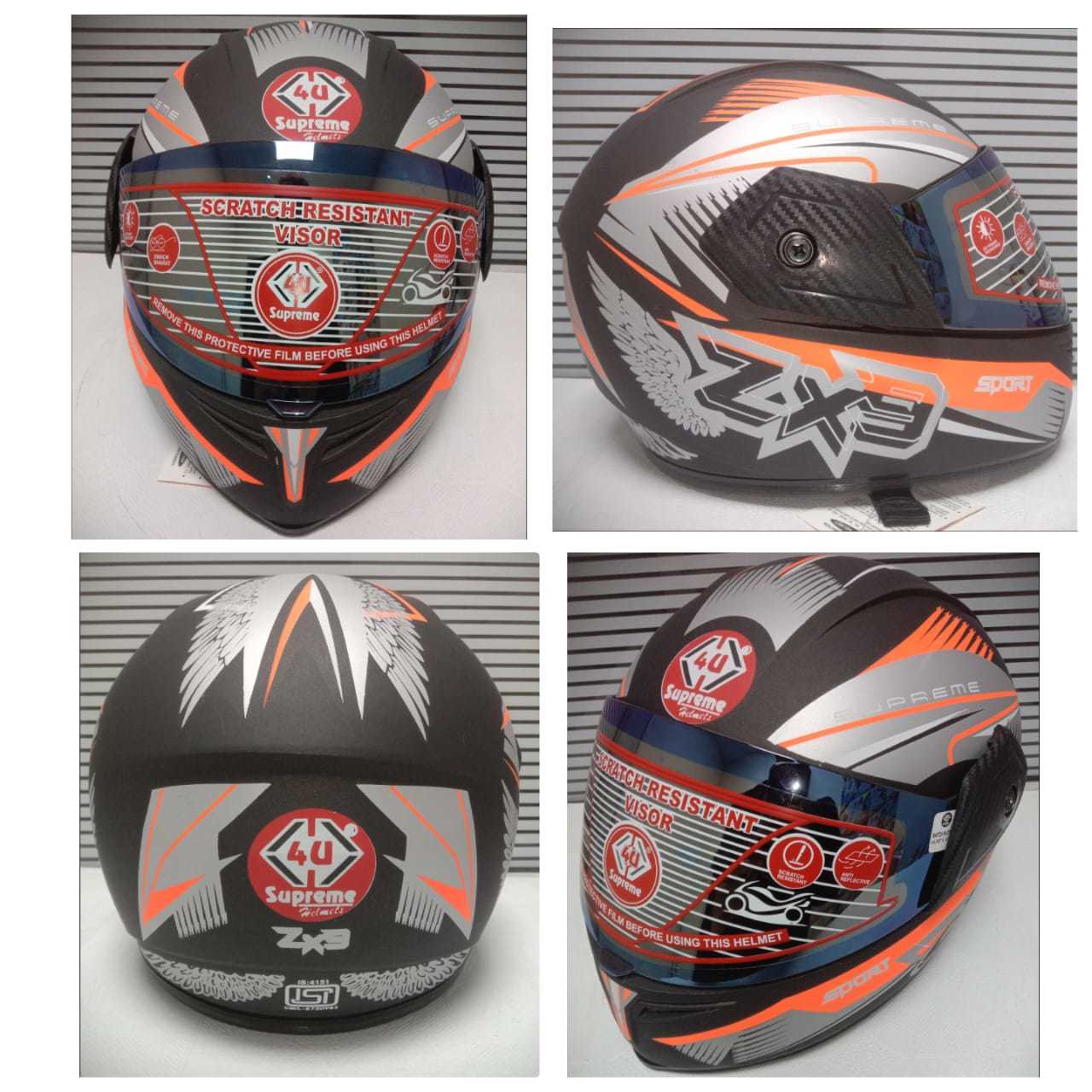 Zx-9 Pro Dx With Mirror Visor - Color: Mt.black