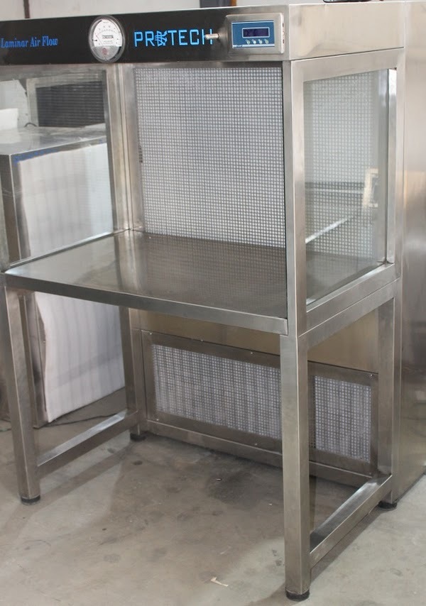 Horizontal Laminar Airflow Bench - Stainless Steel, 610x610x610mm | Hepa Filter, 99.999% Efficiency, Semi-automatic, 230v Ac