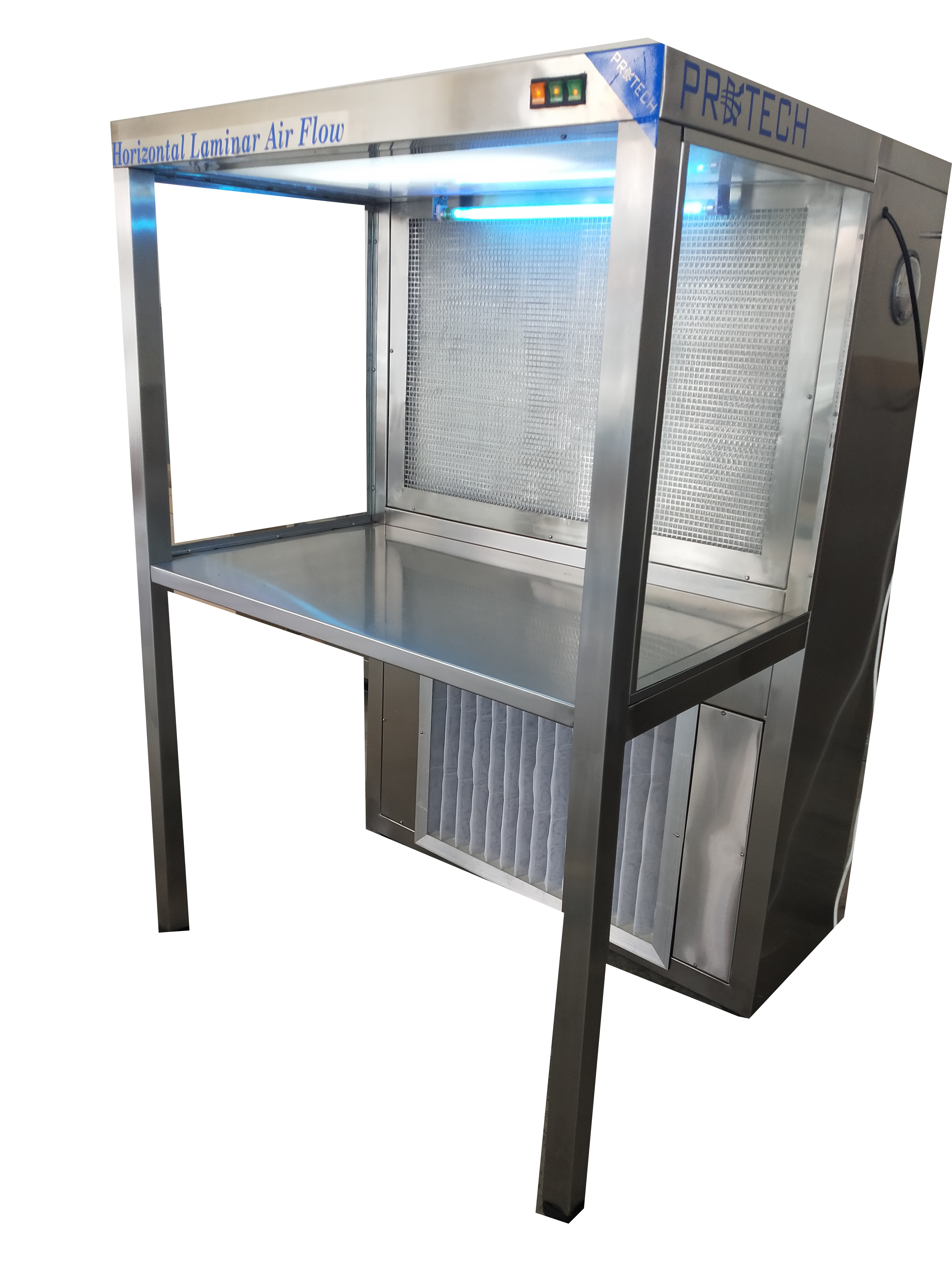 Horizontal Laminar Airflow Bench - Stainless Steel, 610x610x610mm | Hepa Filter, 99.999% Efficiency, Semi-automatic, 230v Ac