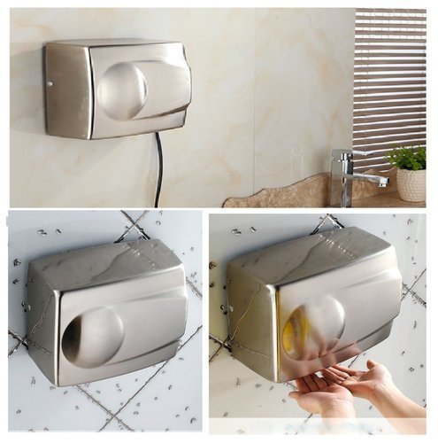 Hand Dryer - Abs Plastic, 1800w Power, 65c Wind Temperature | Durable 5 Sec Drying, 200-240v Voltage, Hygiene Solution