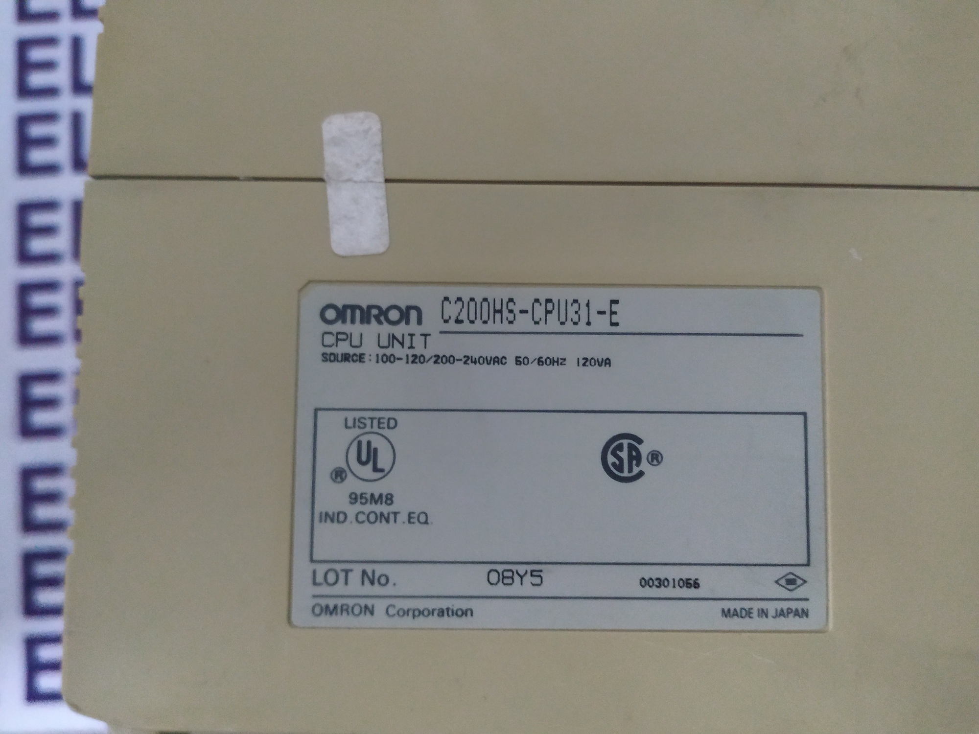 Omron Cpu Unit C200hs-cpu31-e