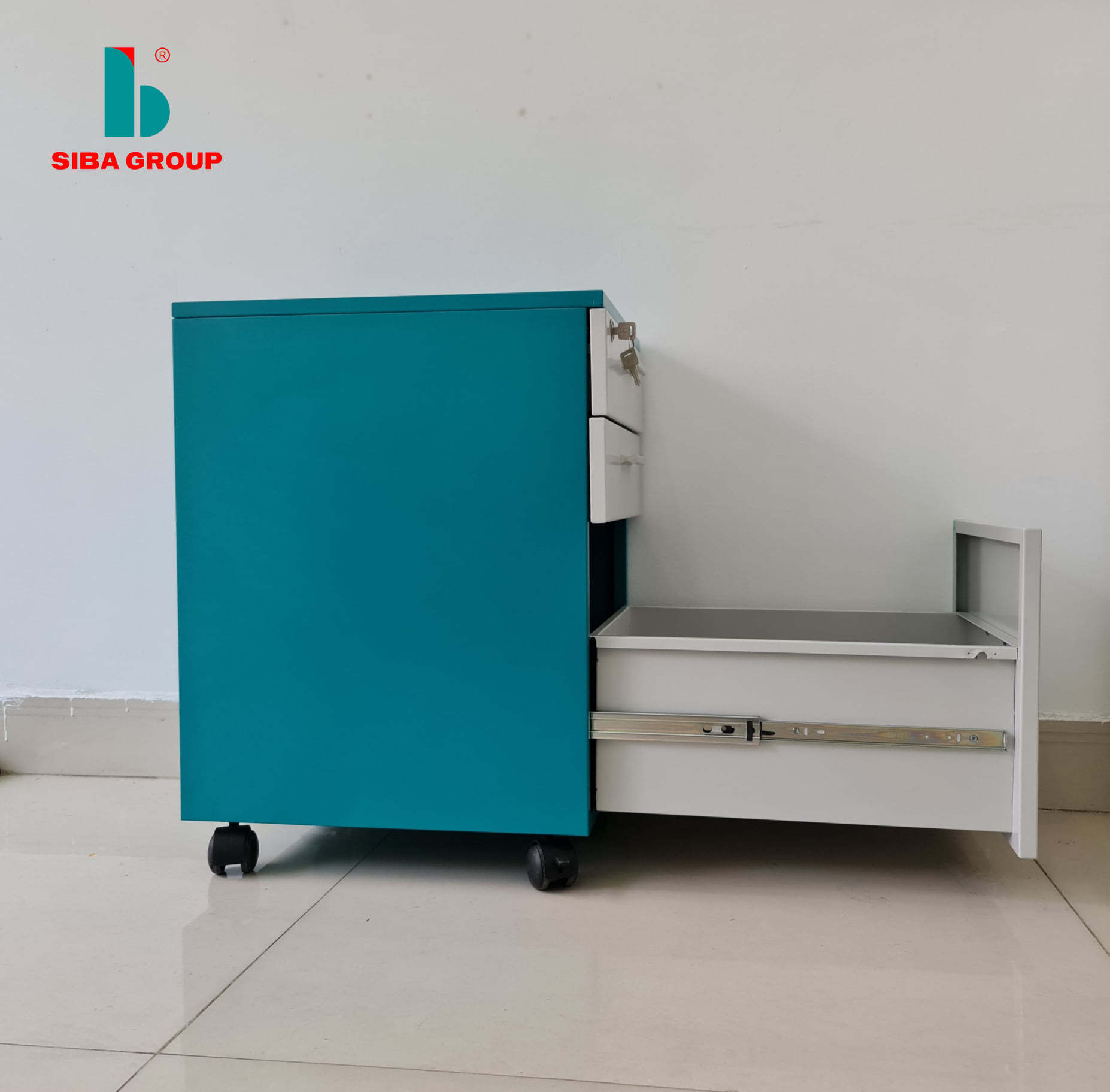 Machine Made Office 3 Drawer Mobile File Cabinet