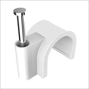 Plastic Cable Clips - Metal & Plastic, Various Sizes Available, White Color | Ideal For Secure Cable Fitting And Organization
