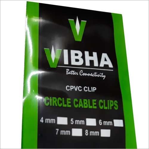 Circle Cable Clips - Metal & Plastic, 8 Mm, White | 100 Pieces, Available In Multiple Sizes