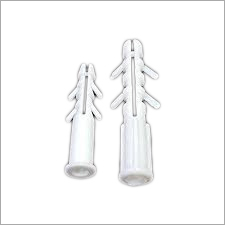White Plastic Wall Plug Size: 25 X 8 Mm