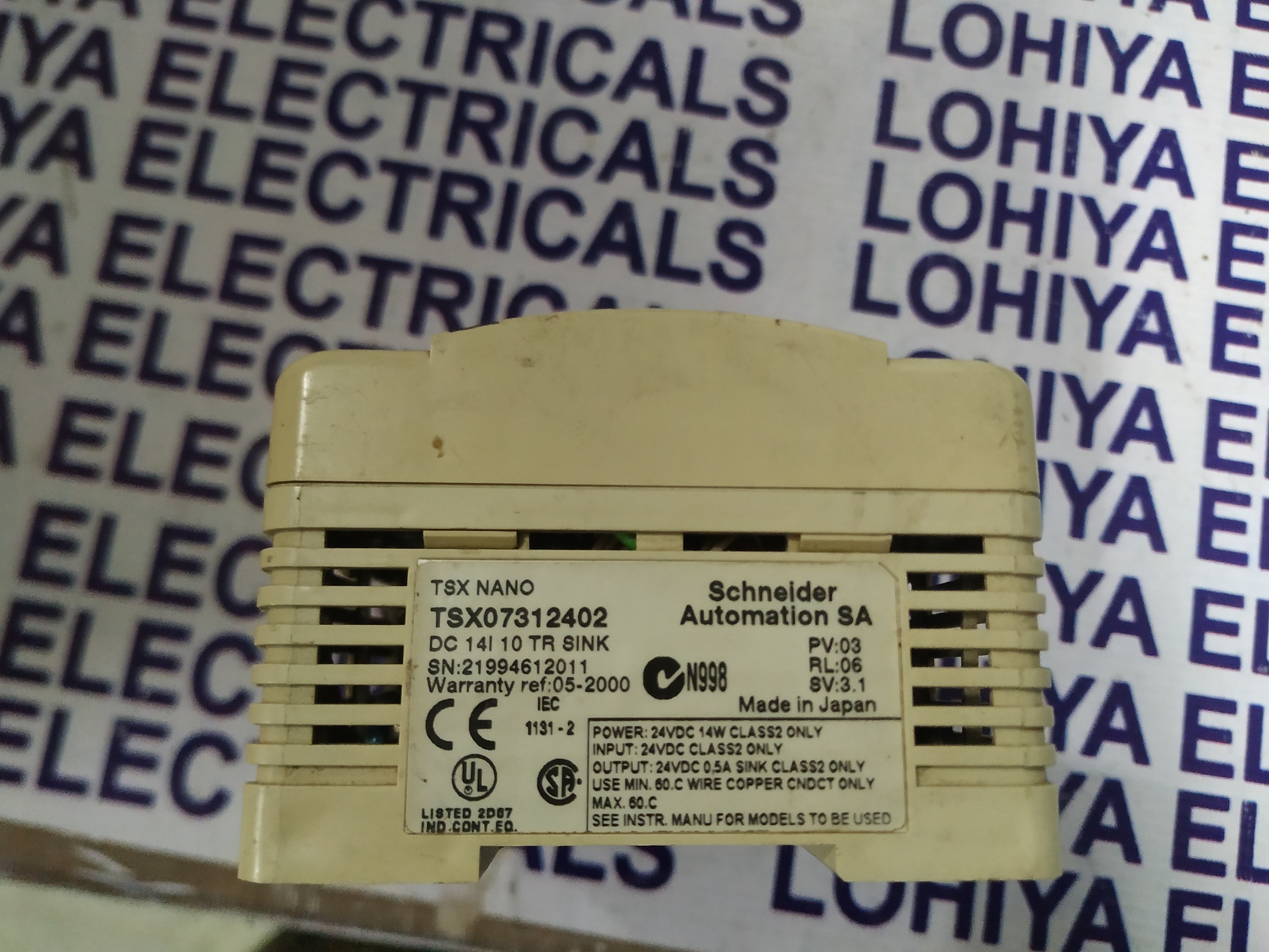 Schneider Nano Plc Tsx07312402