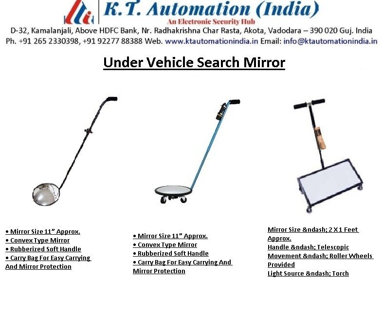 Under Vehicle Search Convex Mirror Application: Cinema Theater