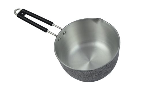 ब्लैक पाउडर कोटेड सॉस पैन