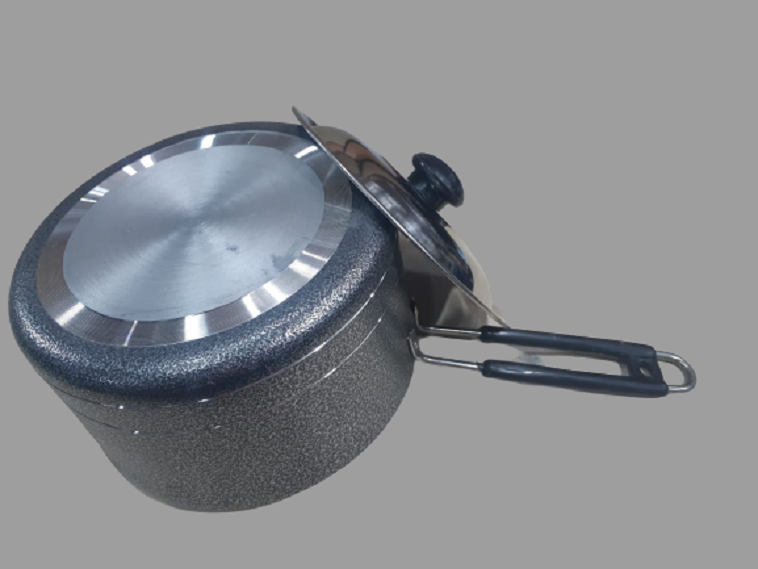 Powder Coated Aluminum Saucepan - Available In 1-3l Sizes, Matte Black | Even Heat Distribution, Long Cool Handle, Induction Compatible, 5-year Warranty