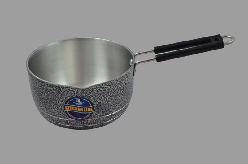 Powder Coated Aluminum Saucepan - Available In 1-3l Sizes, Matte Black | Even Heat Distribution, Long Cool Handle, Induction Compatible, 5-year Warranty